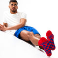 Load image into Gallery viewer, Red + Blue Checkered Socks
