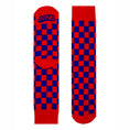 Load image into Gallery viewer, Red + Blue Checkered Socks
