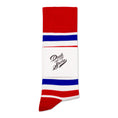 Load image into Gallery viewer, Red, White + Blue Striped Socks
