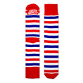 Load image into Gallery viewer, Red, White + Blue Striped Socks
