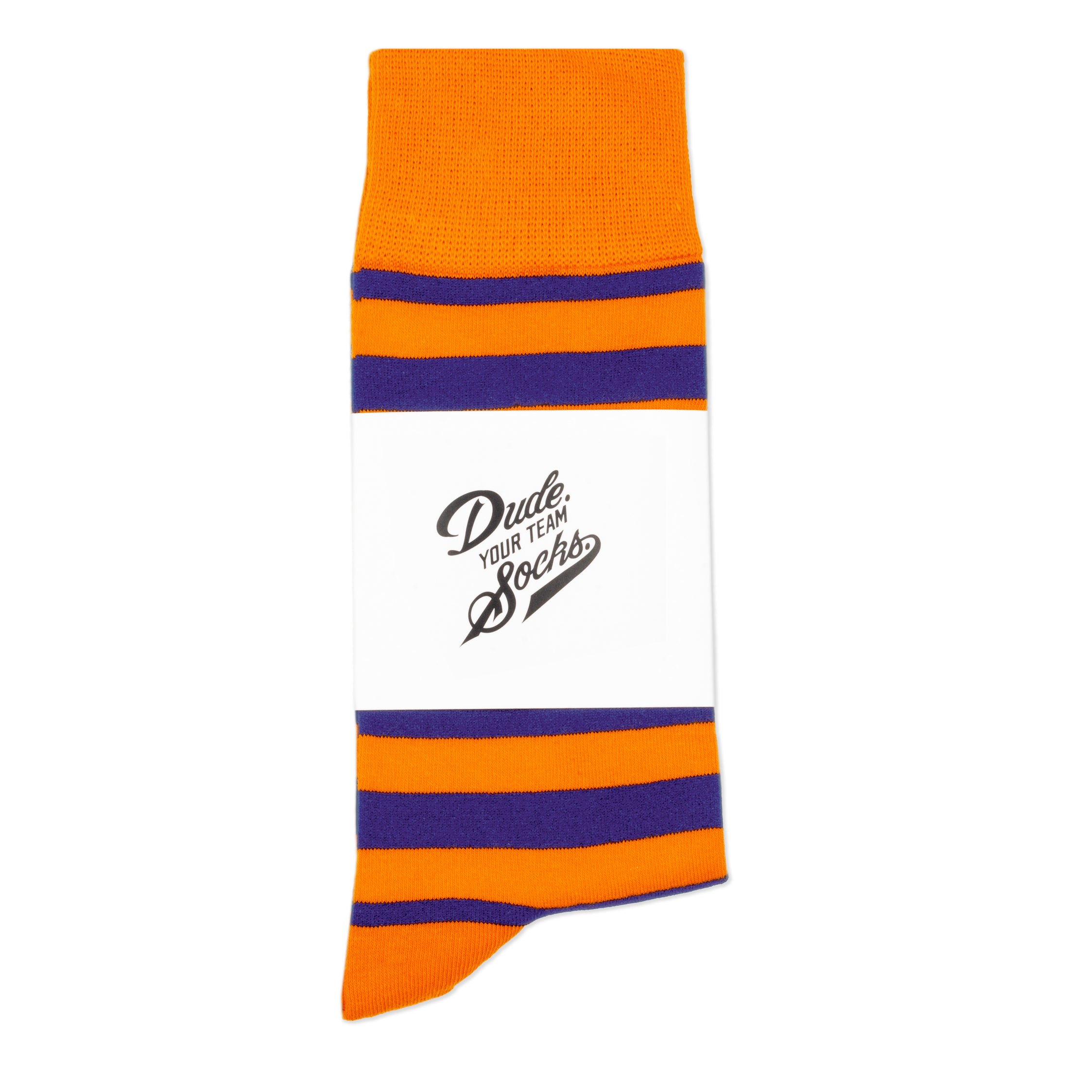 Orange + Purple Striped Socks