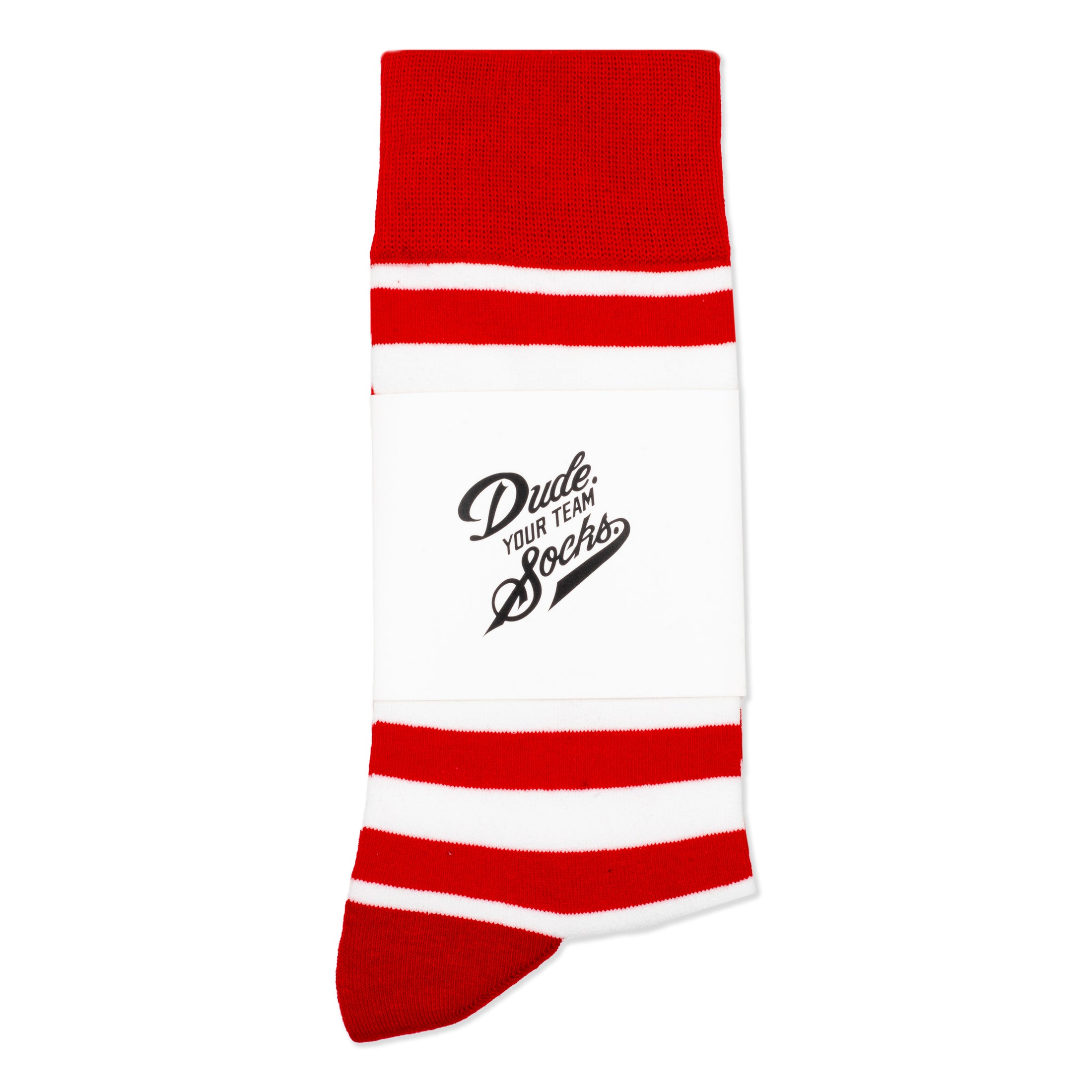 Red + White Striped Socks