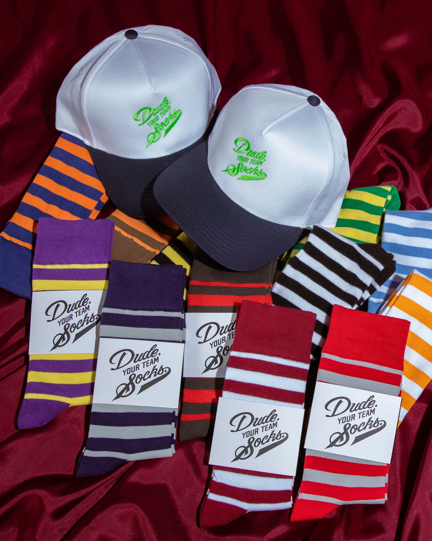 The Dude Your Team Socks Logo Hat and Socks