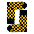 Load image into Gallery viewer, Black + Yellow Checkered Socks
