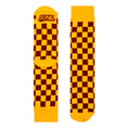 Load image into Gallery viewer, Burgundy + Gold Checkered Socks
