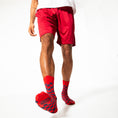 Load image into Gallery viewer, Red + Navy Checkered Socks
