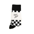 Load image into Gallery viewer, Black + White Checkered Socks
