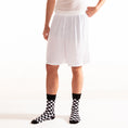 Load image into Gallery viewer, Black + White Checkered Socks
