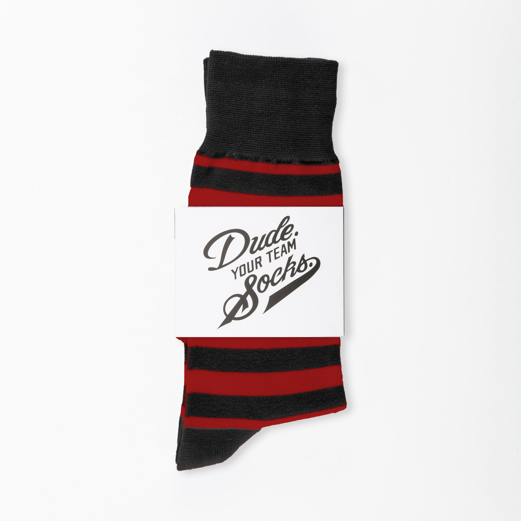 Red and Black Striped Socks Product Image