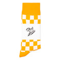 Load image into Gallery viewer, Gold + White Checkered Socks
